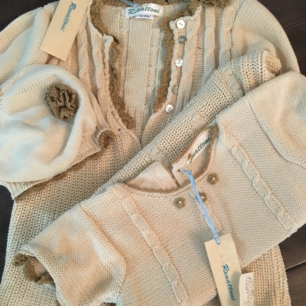 NWT-RENATTONI  Alpaca 3 piece Knit-t 24M